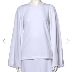 Comme des Garcons White Long Sleeve Top - Small, NWT